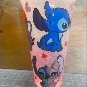 Valentine’s theme custom cup with Stitch